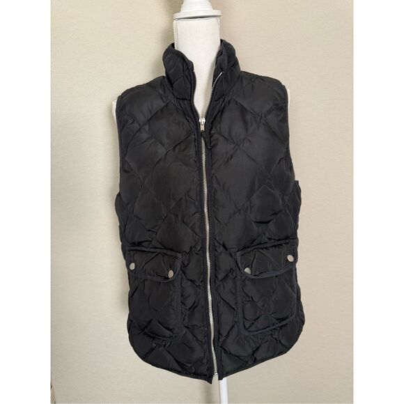 Woolrich Black Down Filled Puffer Vest Large - Picture 1 of 6